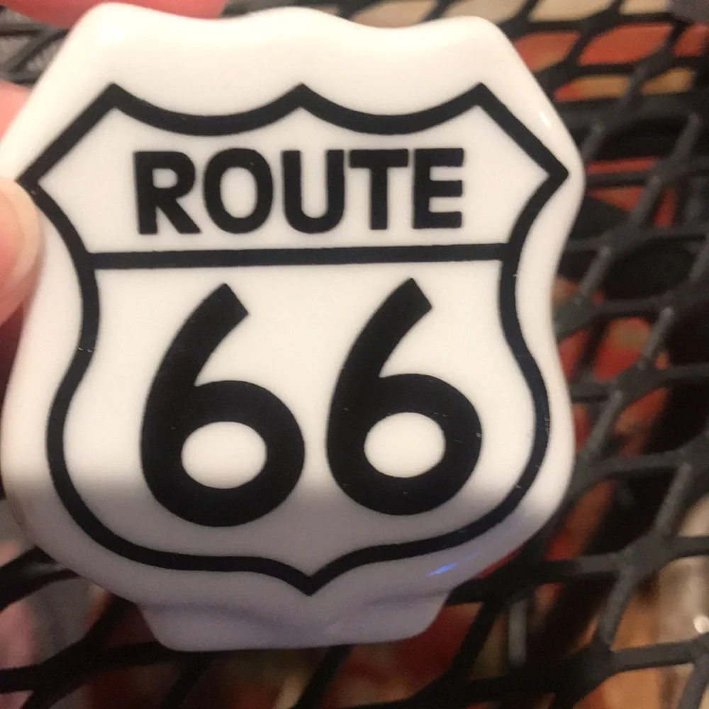 Route 66 Salt & Pepper & Toothpick Holder
